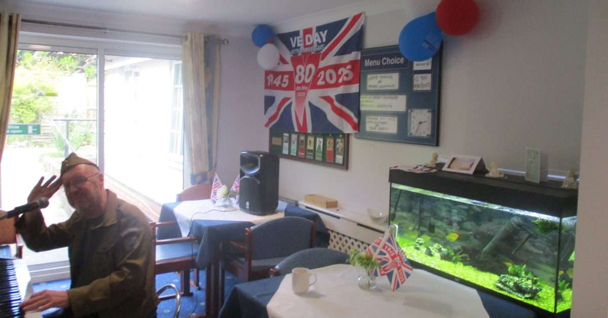 A Meaningful VE Day Celebration at Crossways Care Home